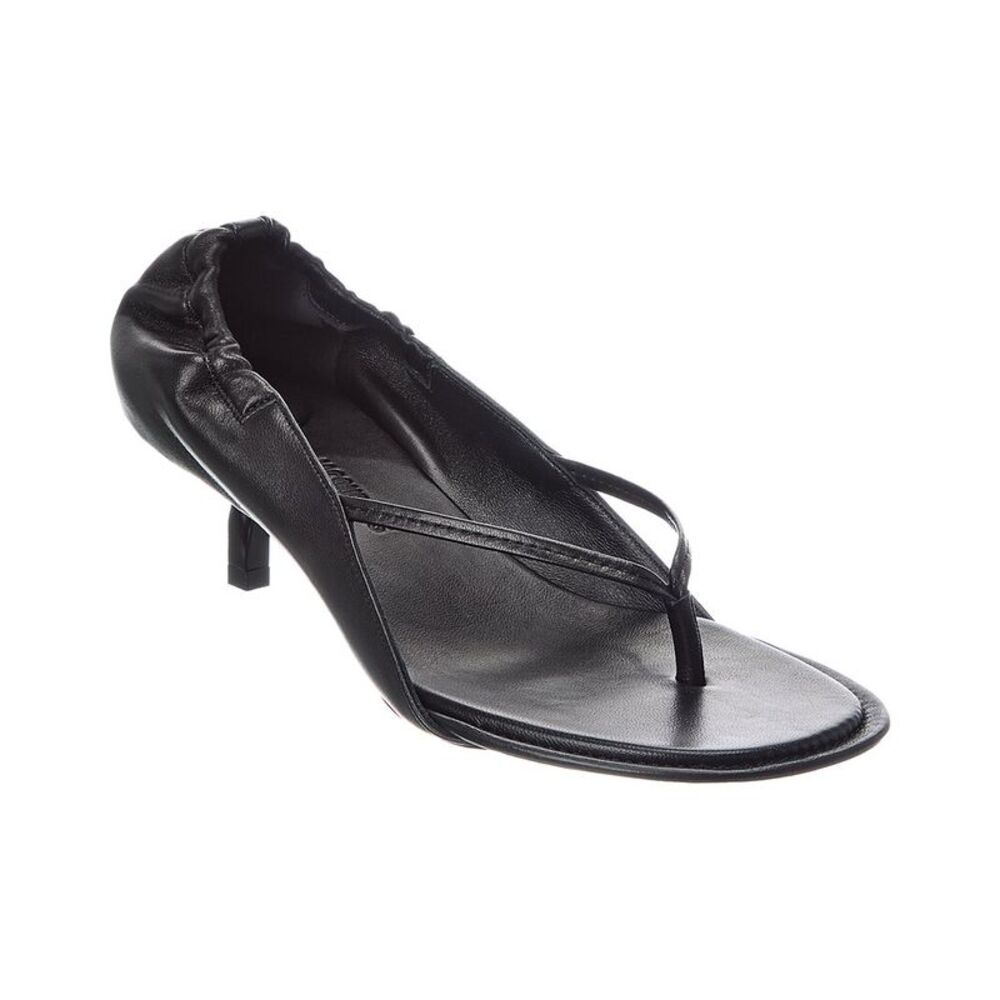 Jacquemus Nu Pieds Leather Sandal, Black